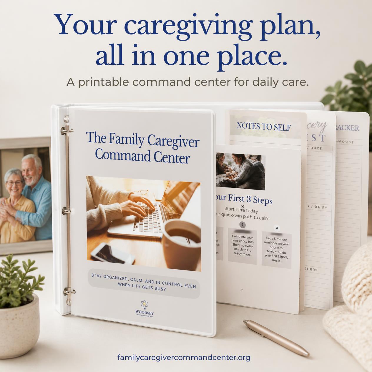 Digital proThe Complete Family Caregiver Planner | Printable Workbook | Care Coordination, Medication Log, Sitter Handoff, Appointment Tracker
