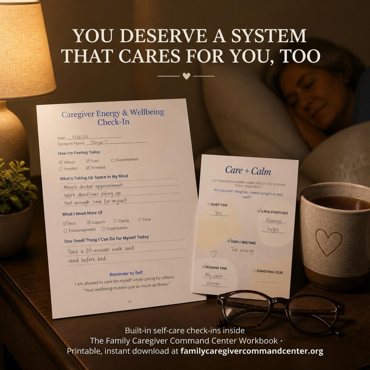Family Caregiver Command Center Workbook | Instant Download PDF | Medication Tracker, Appointment Log & Care Planner | Printable Caregiver Organizer