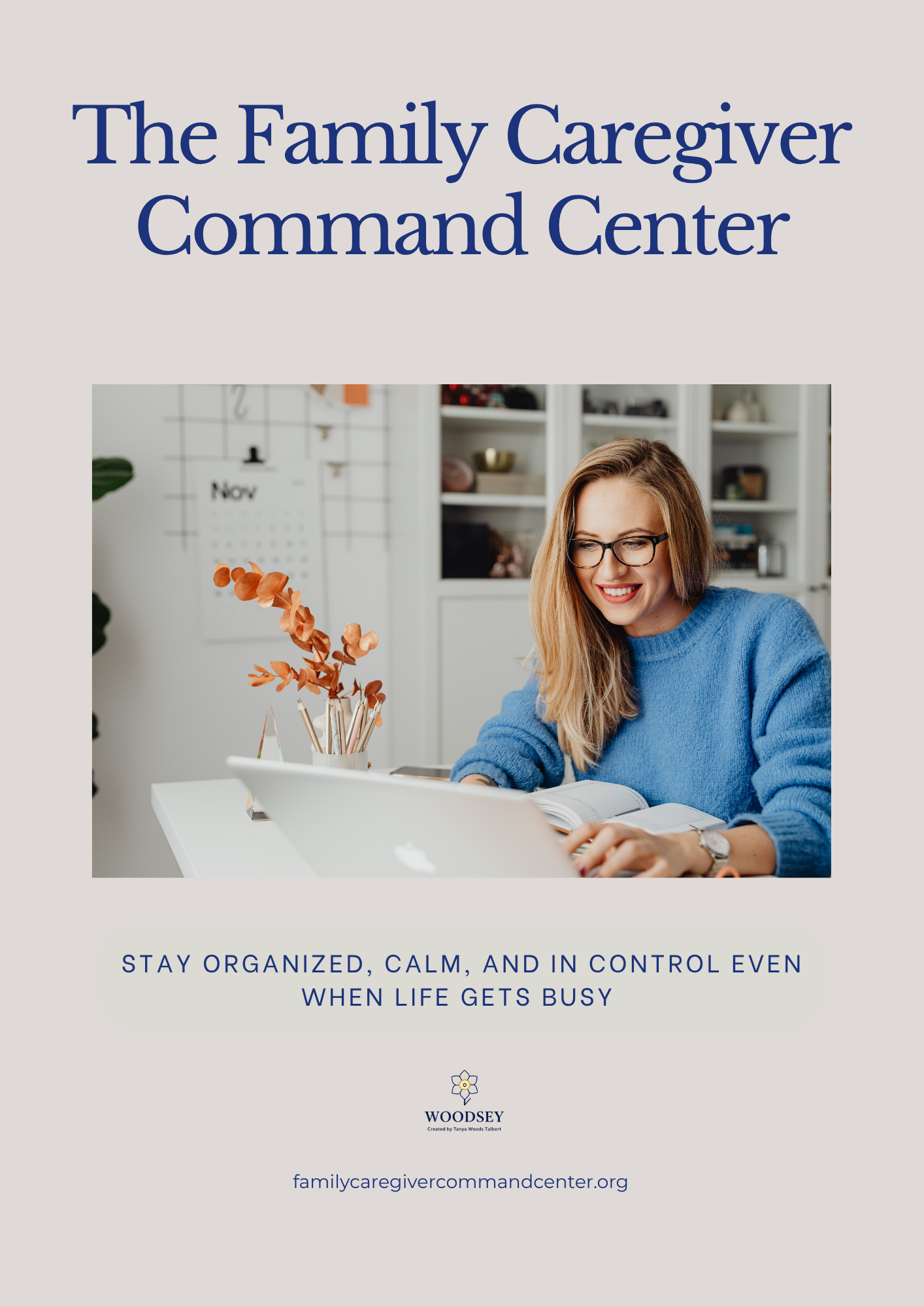 Family Caregiver Command Center Workbook | Instant Download PDF | Medication Tracker, Appointment Log & Care Planner | Printable Caregiver Organizer