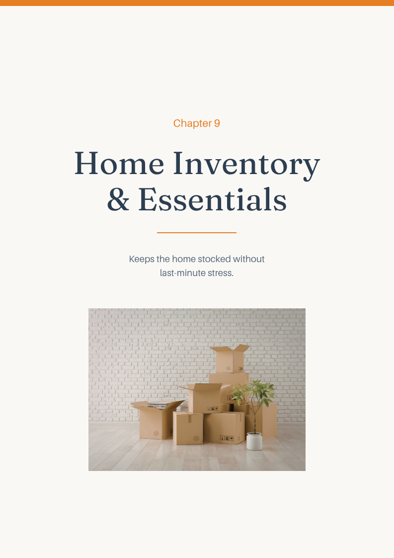 Household Operations Command Post Workbook — The Complete Home Management System
