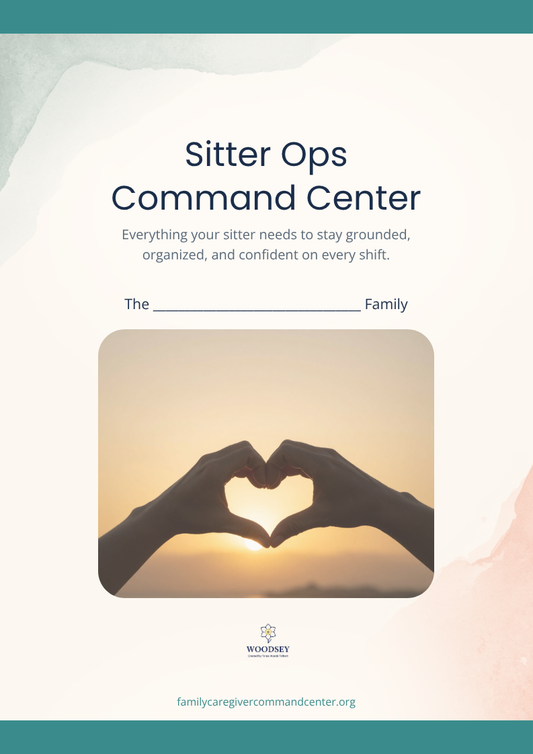 The Sitter Ops Command Center | Printable Babysitter Info Book & Nanny Instruction Guide | Digital PDF Download